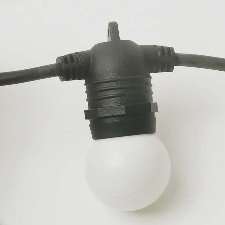 Flush Mount Festoon Lights | G45 Milky Bulbs | Connectable