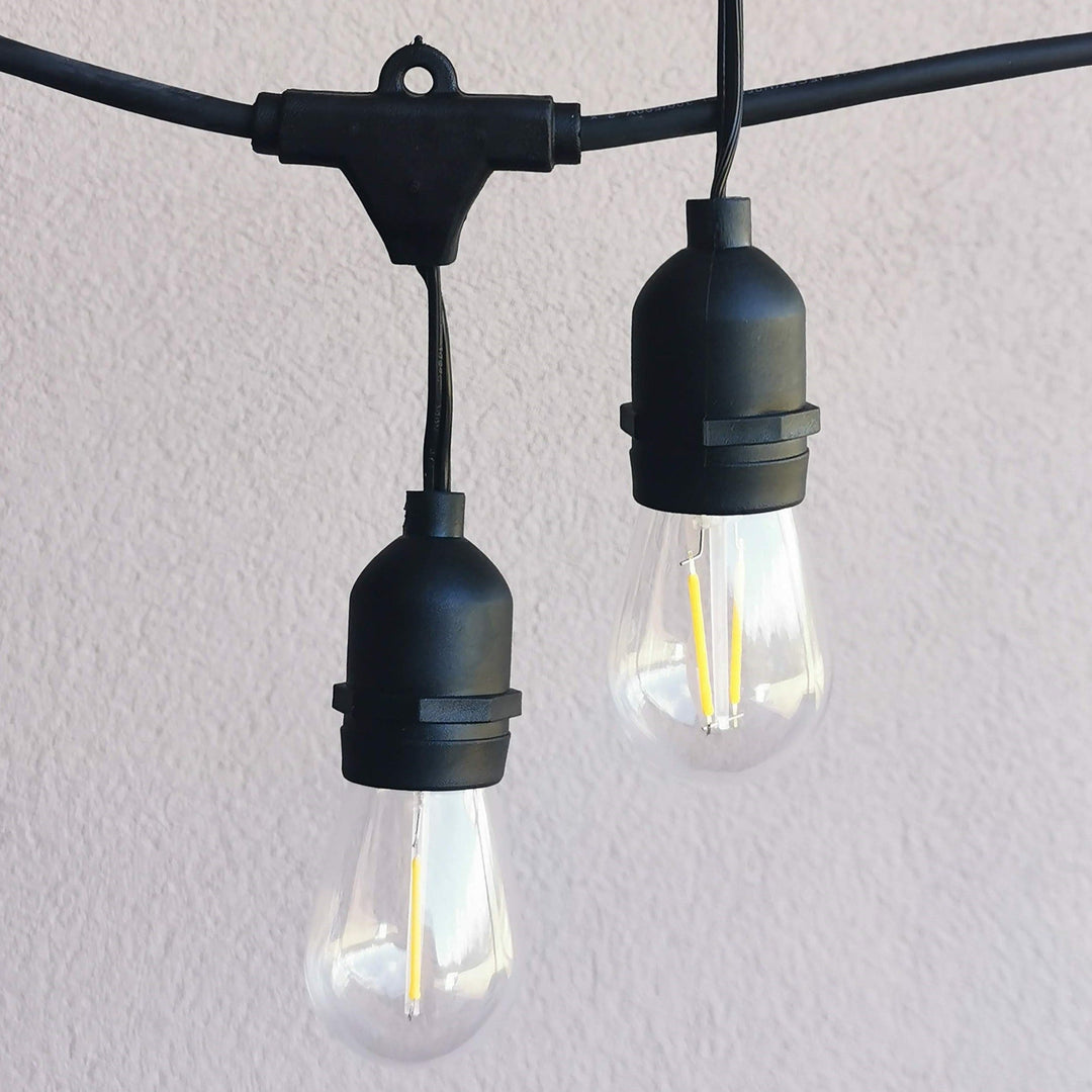 Drop Hang Festoon Lights | S14 Bulbs | Connectable & Dimmable