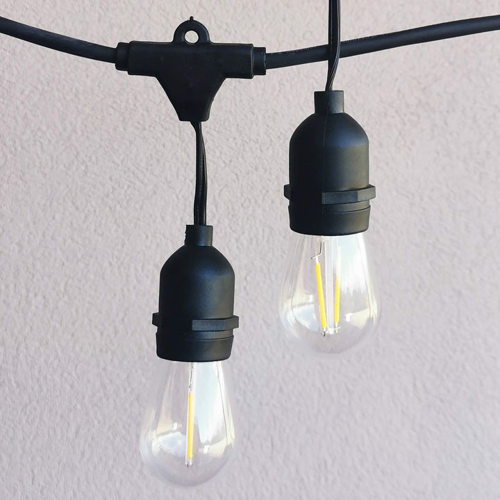 Drop Hang Festoon Lights | S14 Bulbs | Connectable & Dimmable