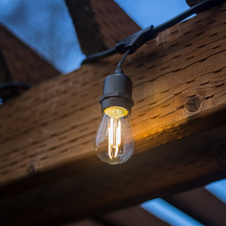 Drop Hang Festoon Lights | S14 Bulbs | Connectable & Dimmable