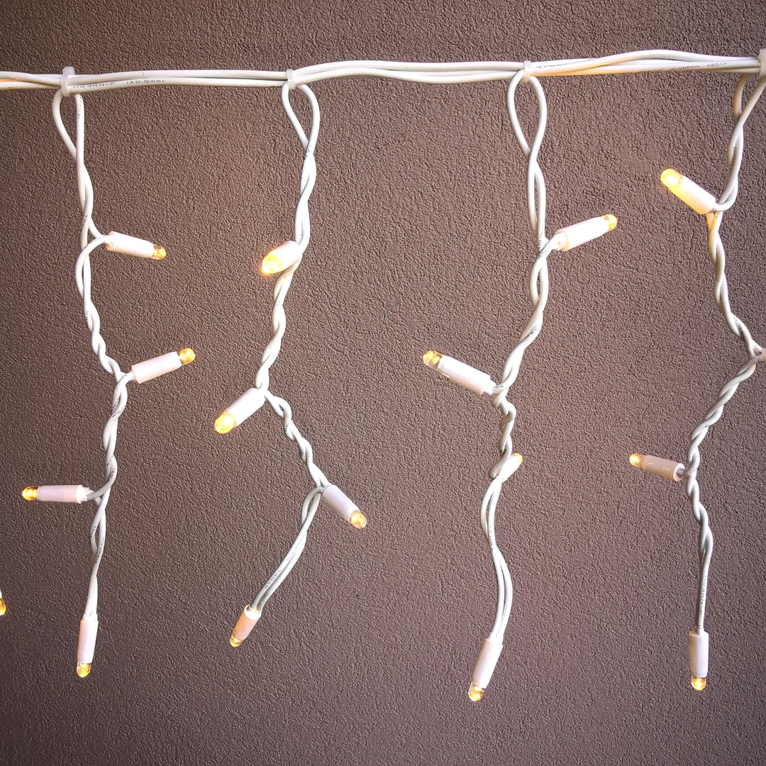 Indoor & Outdoor Fringe Fairy Lights | 5m White Rubber Cable Connectable | 30cm Drops | Pro Series