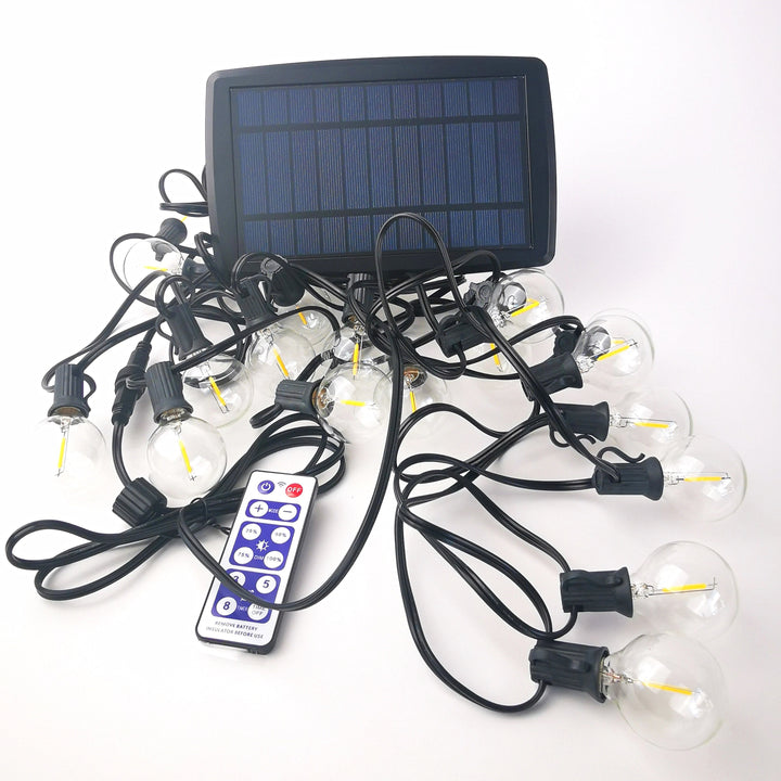 Solar G40 Clear Festoon Lights | 7.6m 25 Bulbs