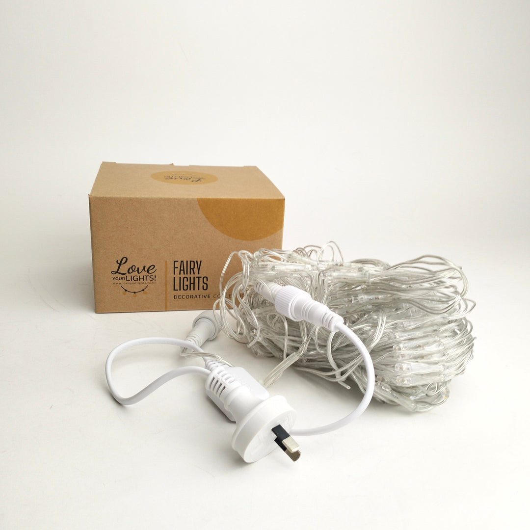 Indoor & Outdoor Net Fairy Lights | 2m x 1m PVC Clear Cable Connectable | Core Series