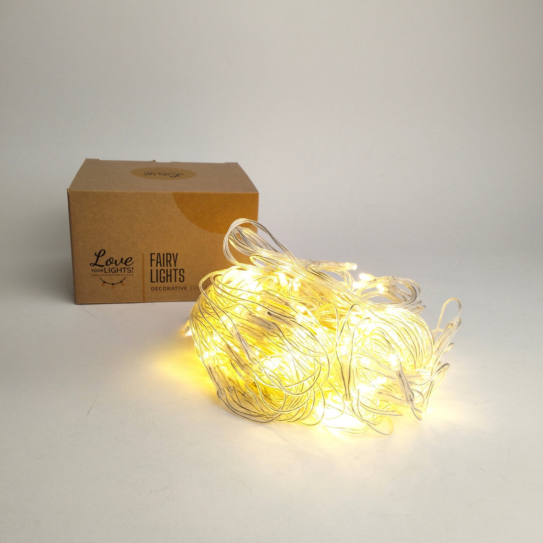 Indoor & Outdoor Net Fairy Lights | 2m x 1m PVC Clear Cable Connectable | Core Series