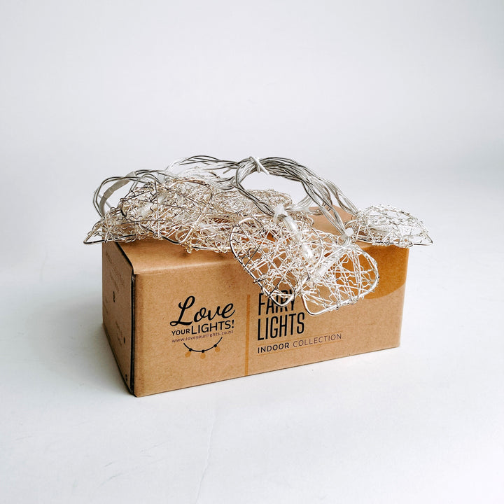 Decorative Bundle - Mesh Heart Fairy Lights + Seed Fairy Lights