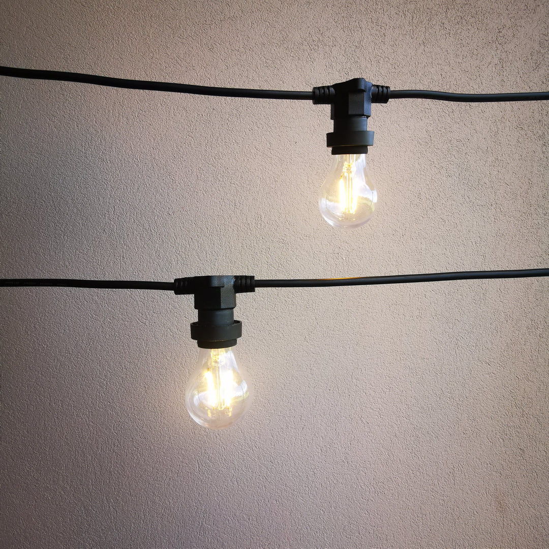 Flat Flush Festoon Lights | S14 LED Bulbs | Connectable & Dimmable