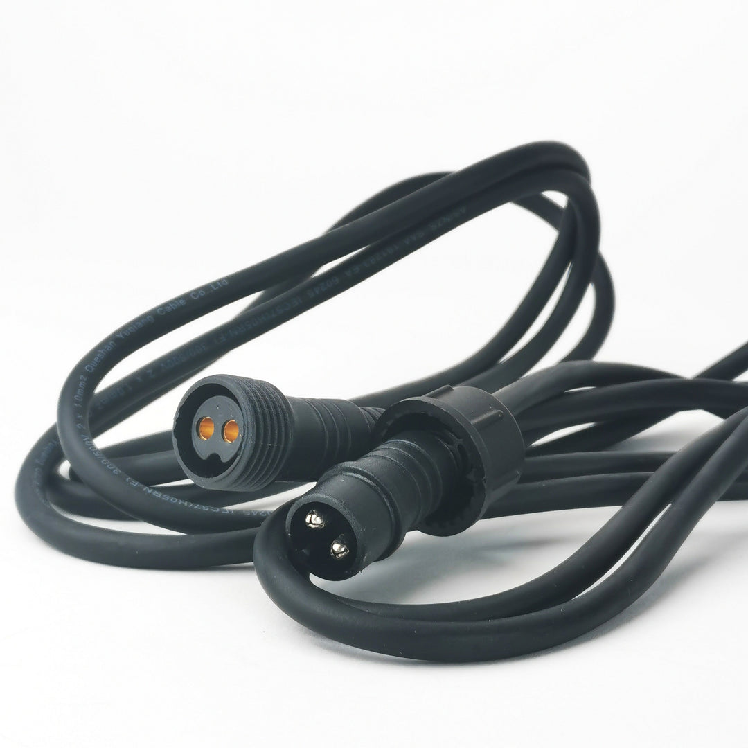 Flush Mount Festoon Lights | ST58 Amber Bulbs | Connectable & Dimmable