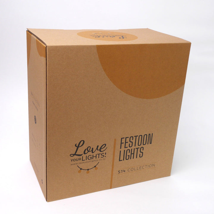 Drop Hang Festoon Lights | S14 Glass Bulbs | Connectable