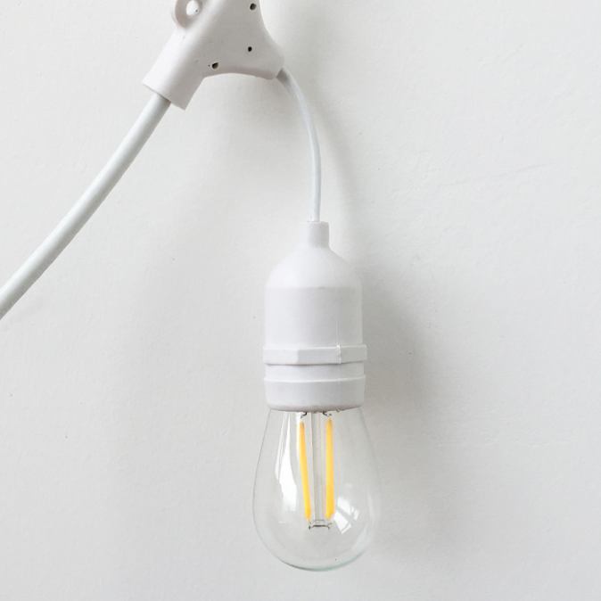 Drop Hang Festoon Lights | S14 Glass Bulbs | Connectable